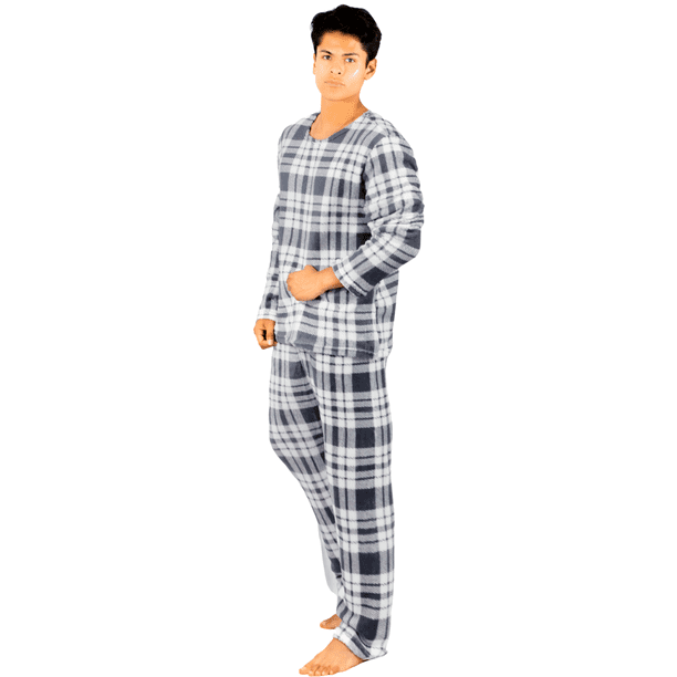 Pijama De Hombre Afelpada Pantalón Sudadera Tela Polar Suave