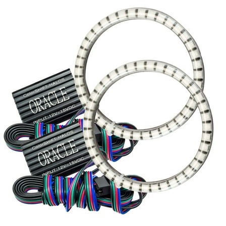 Oracle Lights 1253-333 Fog Light Halo Kit ColorShift 2.0 For 08-14 Challenger Fits select: 2008-2014 DODGE CHALLENGER