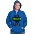 thumbnail image 3 of No Game No Life Unisex Fleece Graphic Zip Up Hoodie Brisco Brands 5X, 3 of 5
