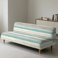 thumbnail image 2 of Yuyamidu Wood Grain Futon Cover Armless Sofa Covers Washable Stretch Futon Slipcover with Elastic Edge Easy to Install Sofa Bed Slipcover Protector Gift for Holiday, 2 of 8