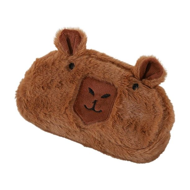 Estuche para lápices de felpa, estuche para lápices, gran capacidad, estuche portátil con forma de , bolso organizador de papelería, para Estilo C