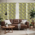 thumbnail image 2 of Ambesonne Mustard Yellow Window Curtains, Modern Box Cubes, Each 28" W x 84" L, Mustard Yellow, 2 of 5