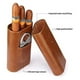 thumbnail image 3 of BRILLAR Cigarrera de Cuero con Forro de Madera de Cedro, 3 of 5