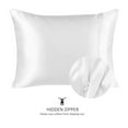 thumbnail image 3 of Blissford Satin Pillowcase with Zipper – Soft and Silky King Size Pillowcase for Hair and Skin – Reduces Facial Wrinkles - Durable Pillow Cover That Feels Soft and Cool All Night Long – Set of 2, 3 of 8