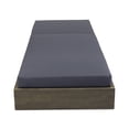 thumbnail image 6 of GDF Studio Lindero Outdoor Acacia Wood Armless Adjustable Chaise Lounge with Cushion, Gray, Dark Gray, 6 of 11