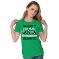 thumbnail image 3 of Christmas Bring It This Year Santa Womens Slim Fit Graphic Tee Brisco Brands S, 3 of 5