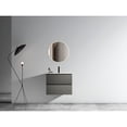 thumbnail image 2 of 24 - inch Floating Vanity for Bathroom | Double Drawers for Bathroom Storage Expansion | Ceramic and MDF Construction | Keeps Bathroom Items in Order, 2 of 4