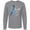 AC-Heather Grey, variant on Inktastic Faith over Fear Hydrocephalus Awareness with Blue Ribbon Long Sleeve T-Shirt