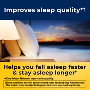 Nature Made Time Release Melatonin 3mg Gummies, 100% Drug Free Sleep Supplement, 60 Count