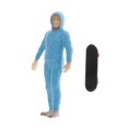 thumbnail image 2 of Figuras de niño patinador Sunnimix 1/64 modelo de personas DIY azul, 2 of 7