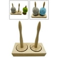 thumbnail image 3 of Soporte de de Madera, Madeja de Ganchillo para Almacenamiento de Ganchillo, Accesorio Artesanal de Lana , Marrón, 22,5x11x22cm Baoblaze Titular de hilo, 3 of 8