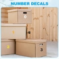 thumbnail image 5 of Uxcell 5 Inch Reflective Number Stickers 0-9, 2 Set Vinyl Mailbox Number Self-Adhesive, Yellow, 5 of 6