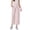 Pink, variant on Maternity Yoga Capris Pregnancy Cropped Pants for Work Casual Wear Capri Pants,Two Pockets,Highly Stretchy,Full Belly,Wide Leg,Soft Breathable,for All Trimesters