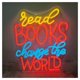 thumbnail image 2 of Letrero De Neón "Read Books" Para Sala Lectura, Dormitorio, Bar, Estar, Fiesta Cumpleaños, Decoración Pared, 48x41.5cm, 2 of 5