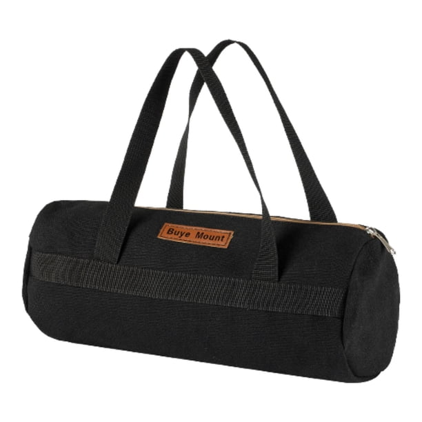 Bolsa de almacenamiento para estacas de tienda de campaña, resistente, multiherramientas, gran capacidad Negro 33cmx14cm