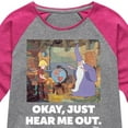 thumbnail image 3 of Disney - The Sword And The Stone - Okay, Just Hear Me Out - Toddler & Youth Girls Raglan Graphic T-Shirt, 3 of 5