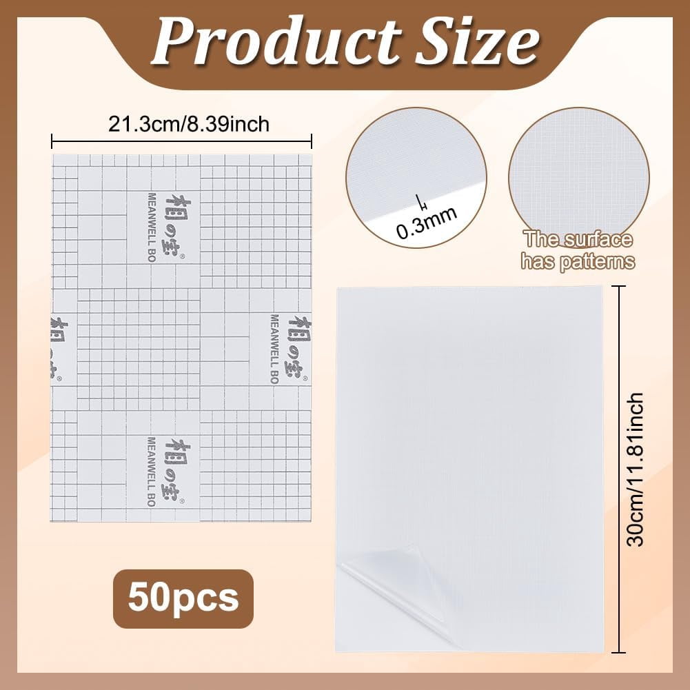 50 Pcs Self Adhesive Laminating Sheets 8.4x11.8 Inch Waterproof Self Sealing Laminating Sheets