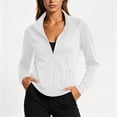thumbnail image 2 of FRSASU Women's Athletic Jackets Slim Fit Workout Jacket Full Zip Up Running Gym Yoga Sports Tops with Zipper Pockets White, 2 of 6