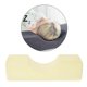 thumbnail image 4 of Almohada cervical profesional con soporte para pestañas, espuma viscoelástica suave. Amarillo, 4 of 6