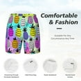 thumbnail image 6 of Picia Graffiti Pineapples pattern Mens Swim Trunks with Compression Liner Stretch Beach Shorts Quick Dry with Zipper Pockets No-Chafing Board Shorts-X-Large, 6 of 9