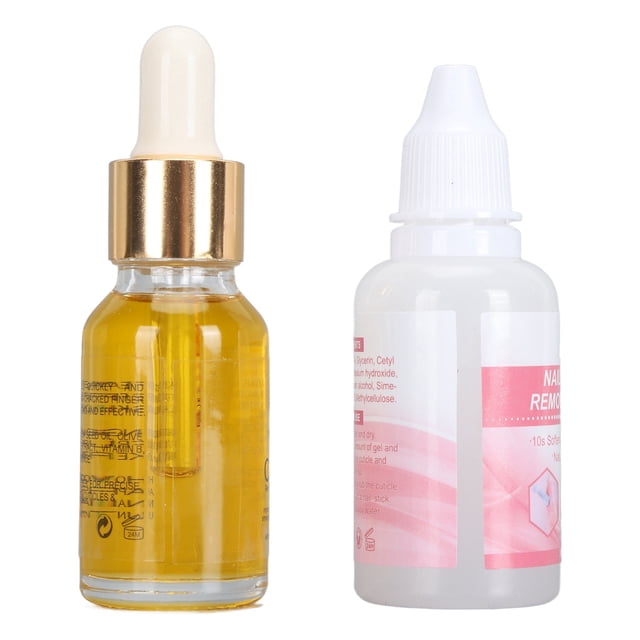 Kit De Eliminación De Cutículas De Uñas, Kit De Eliminación De Cutículas De Aceite Nutritivo Exfoliante Para Uso En Viajes