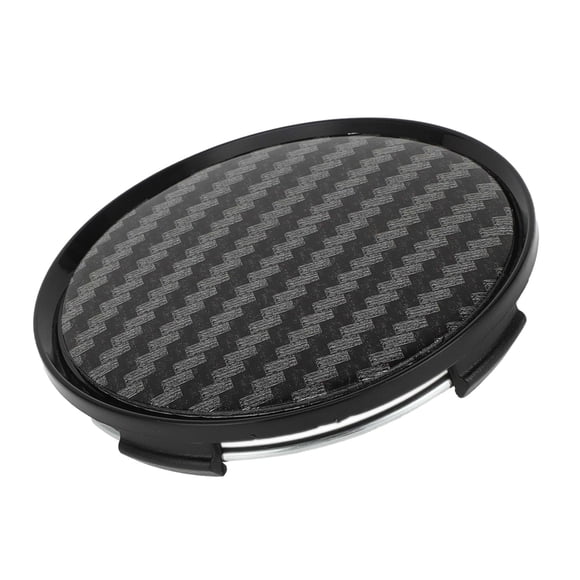 Unique Bargains 63mm 2.48" Carbon Fiber Pattern Black Wheel Hub Center Caps Wheel Hub Caps Covers Protectors