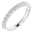 thumbnail image 4 of Pompeii 1/2Ct Lab Grown Diamond Stackable Anniversary Wedding Ring 14k White Gold, 4 of 6