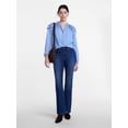 thumbnail image 2 of Scenario Women's and Women's Plus Ruffle Shoulder Top with Long Sleeves, Size XS-4X, 2 of 8