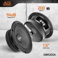 thumbnail image 2 of Altavoz de gama media PRV AUDIO 6.5 6MR200A, 200 W, 8 ohmios, montaje poco profundo, 2 of 6
