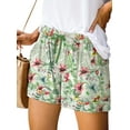 thumbnail image 2 of Fantaslook Womens Casual Shorts Elastic Waist Drawstring Shorts Pants with Pockets Summer Beach Floral Shorts, 2 of 8