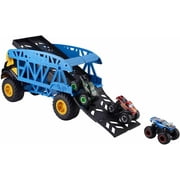 Hot Wheels - Monster Trucks Transport Truck, Includes 3 Cars, (Mattel GGB64)