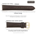 thumbnail image 3 of Accesorios para relojes Correa plana de cuero sintético para hombres y mujeres Reloj con hebilla de pasador Correa de pulsera de cuero liso, 3 of 4
