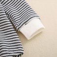 thumbnail image 6 of TOWED22 Unisex Baby Boy Girl Romper Waffle Onesie Clothes Long Sleeve Bubble Oversized Romper Bodysuit Top,Dark Blue,0-3 M, 6 of 9