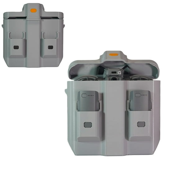 Storage Case Box for DJI Neo 2, 3D Printed Protective Carrying Case, Anti-Pressure Hard Plastic Cover Portable Open Lid Organizer for Neo 2 Drone and Two Batteries Protection