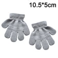 thumbnail image 2 of Guantes de cinco dedos monocromáticos cálidos de invierno para niños., 2 of 5