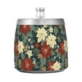 thumbnail image 7 of Yayeee Ashtray with Lid for Cigarette Smokeless Stainless Steel Home Ash Holder, Christmas Blooms, 7 of 7