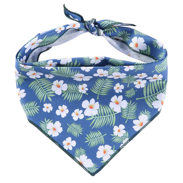 Dog Triangle Bandana Animal Patterned Cotton Daisy Dog Bandana Dog Triangle Bib