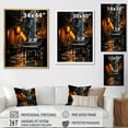 thumbnail image 4 of Designart "Upright Urban Piano" Music Floater Framed Wall Art Prints, 4 of 5