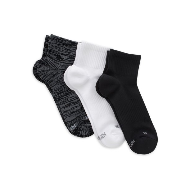 Hanes Men's XTemp Performance Nylon Ankle Socks, 3Pack