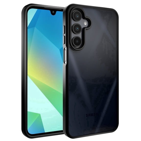 UUBOXS Galaxy A17/A16 5G Case, Military Grade Drop Proof Phone Cover, Translucent Matte Shockproof Bumper for Samsung Galaxy A16 A17, Black