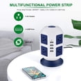 thumbnail image 3 of Toma de corriente,Tower Surge Protector con Surge Protector 8 salidas de CA 4 puertos USB Power Strip Tower Cable de CACAGOO Toma de corriente, 3 of 7