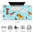 thumbnail image 5 of Long Mouse Pads for Desk,Cartoon Dog Desk Mats on Top Of Desks, Desk Mouse Pad Extra Large with 3mm Non-Slip Base and Stitched Edge for Gaming,Office,Work,Home 47.3"x23.6", 5 of 6