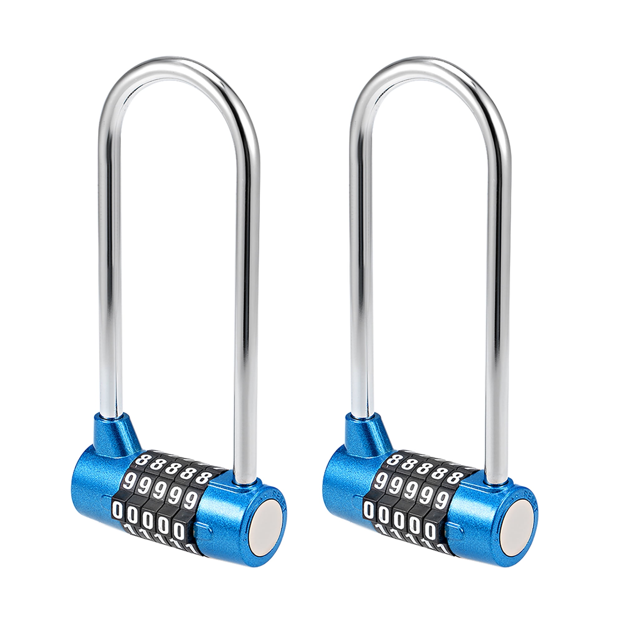 Cadenas à Combinaison 5 Chiffres Uxcell - 7mm Acier, Réinitialisable, Argenté, Neuf