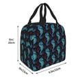 thumbnail image 2 of Pofeuu Blue Seahorse Print Lunch Bag Lunch Box Insulated Lunch Bag Adult Lunch Box for Men and Women, 2 of 5