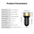 thumbnail image 2 of Xubinwww LED Digital Display Car Fast Charger USB 15W Car Round Smartphone Charger Plug Charging Station Wall Port A Charge Droid Chargers Fast Charging Lighting Flexible Adapter Plug A1385 X 100w, 2 of 8