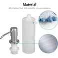 thumbnail image 4 of Dispensador de jabón líquido incorporado con botella de 300 ml, dispensador de jabón de espuma para fregadero, dispensador de jabón para platos de cocina, dispensador de detergente de acero inoxidabl TUNC Sencillez, 4 of 5