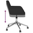 thumbnail image 5 of vidaXL Swivel Office Chair Black Fabric, 5 of 5