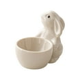 thumbnail image 3 of Huevera de cerámica, utensilios de cocina, decoración de Pascua, centro de mesa, decoración del hogar blanco, 3 of 9