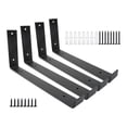 thumbnail image 2 of Soportes flotantes para estantes 4x Soporte De Estante Soporte De Esquina DIY Soporte De Estante De Pared Para Tienda Interior Oficina 20cmx4cmx15cm Fanmusic Soportes flotantes para estantes, 2 of 7