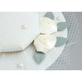 thumbnail image 4 of Sombrero de copa tocado Macarena blanco para mujeres, 4 of 8